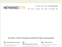 Tablet Screenshot of heywardcpa.com